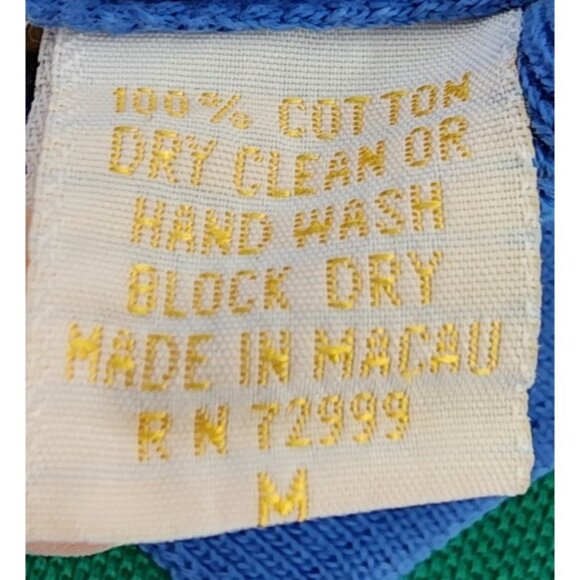 Vintage Brooks Brothers Colorblock Logo Polo Shirt Size Medium 100% Cotton - Picture 4 of 11